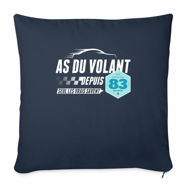 As du Volant 1983 - Légende de la Route sur Housse de coussin décorative 45 x 45 cm