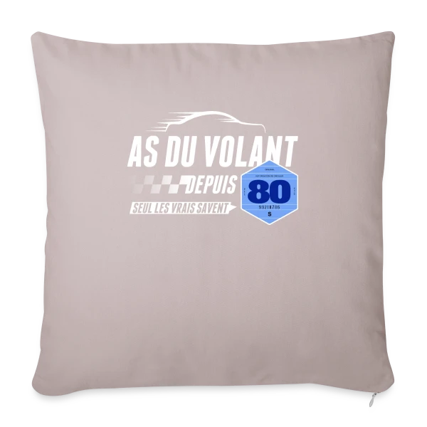 As du Volant depuis 1980 - T-Shirt Humoristique sur Housse de coussin décorative 45 x 45 cm