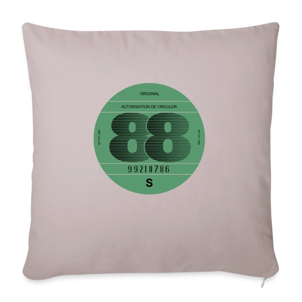 "France 1988" | Automobile Rétro Vintage sur Housse de coussin décorative 45 x 45 cm