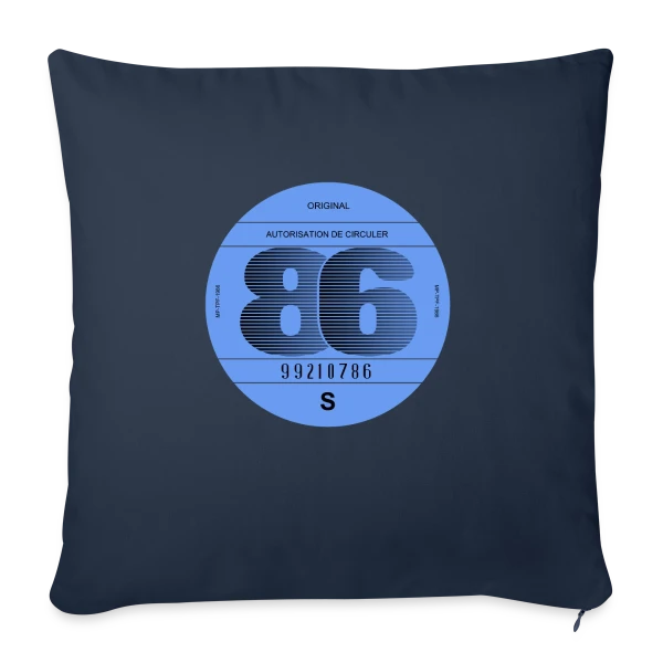 1986: Icône Rétro Automobile Française sur Housse de coussin décorative 45 x 45 cm