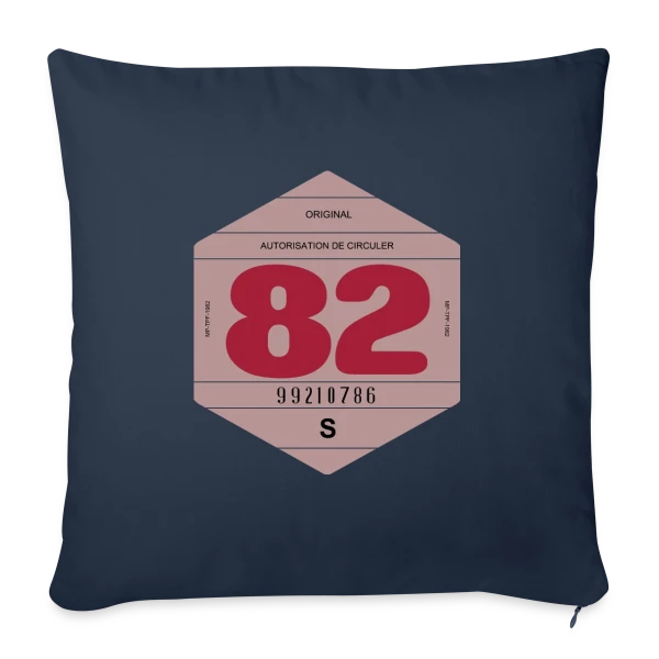 Voiture Rétro 1982 : L'Esprit Vintage Français sur Housse de coussin décorative 45 x 45 cm