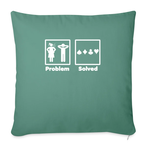 Problème Résolu: Poker! sur Housse de coussin décorative 45 x 45 cm