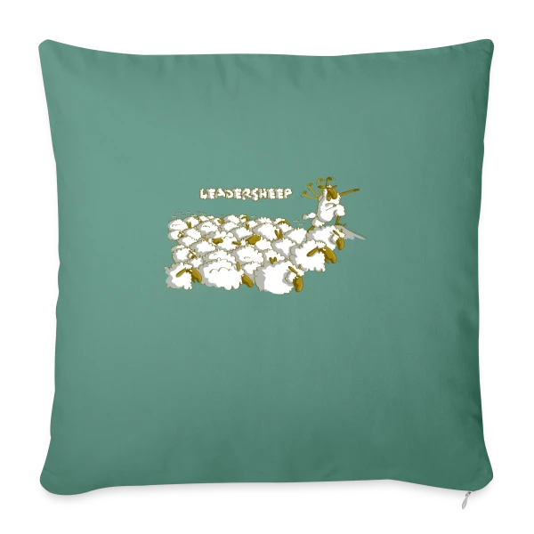 Le Mouton Leader sur Housse de coussin décorative 45 x 45 cm