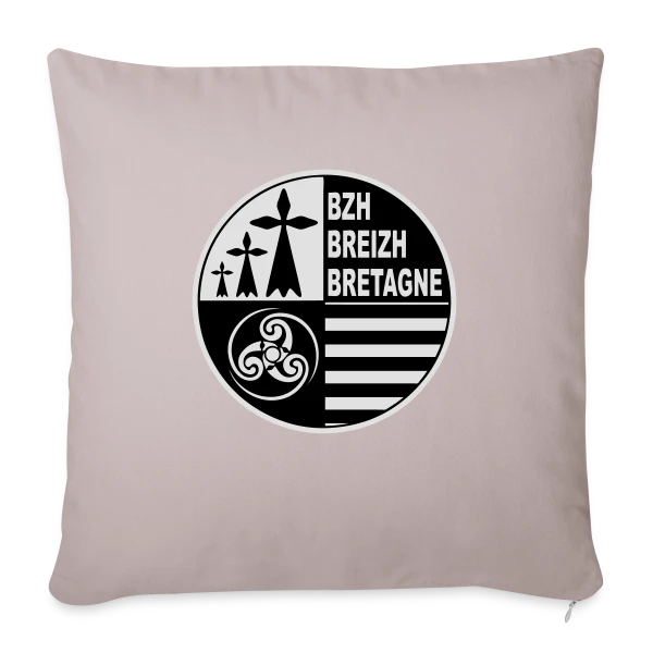 Emblème Breton Breizh sur Housse de coussin décorative 45 x 45 cm