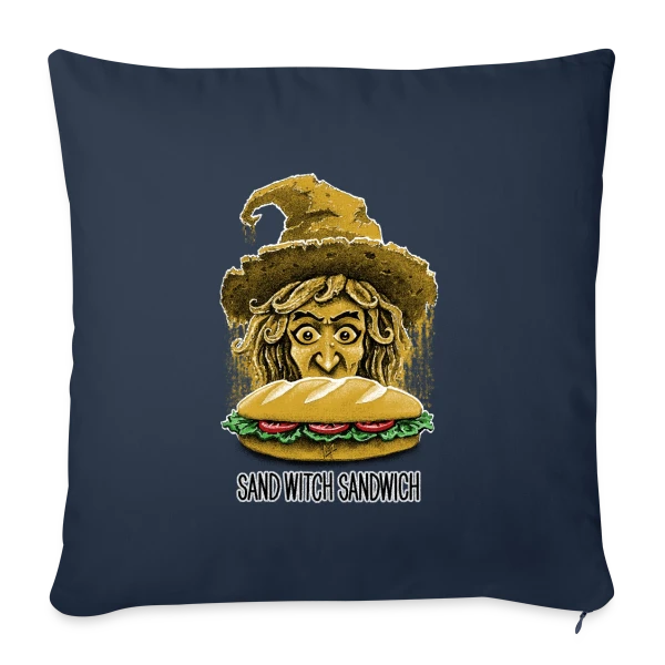 Sorcière des Sables & Son Sandwich sur Housse de coussin décorative 45 x 45 cm