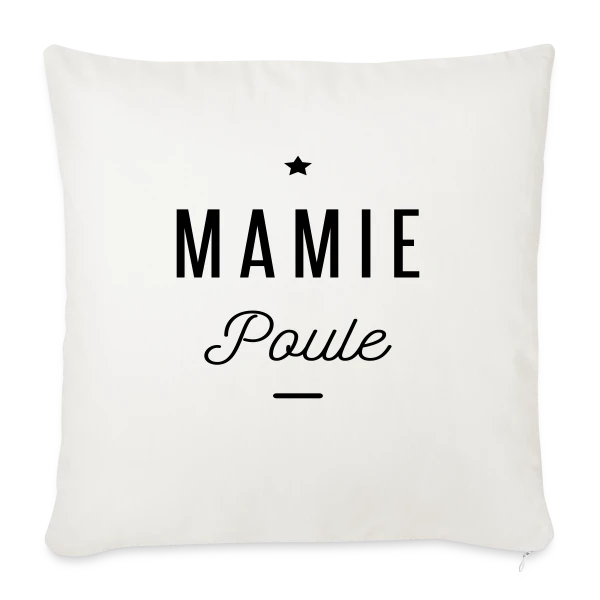 Super Mamie Poule sur Housse de coussin décorative 45 x 45 cm