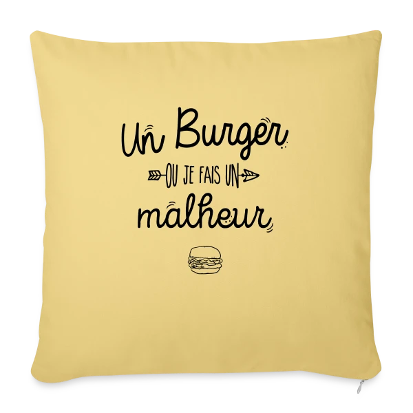L'Empereur du Burger sur Housse de coussin décorative 45 x 45 cm