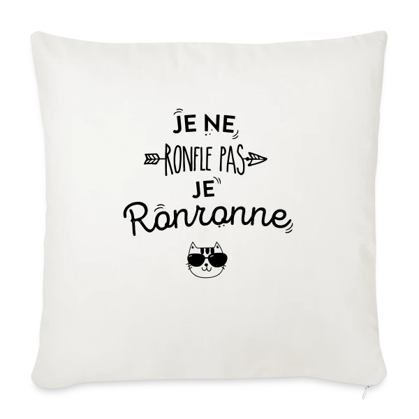 Je Ronronne sur Housse de coussin décorative 45 x 45 cm