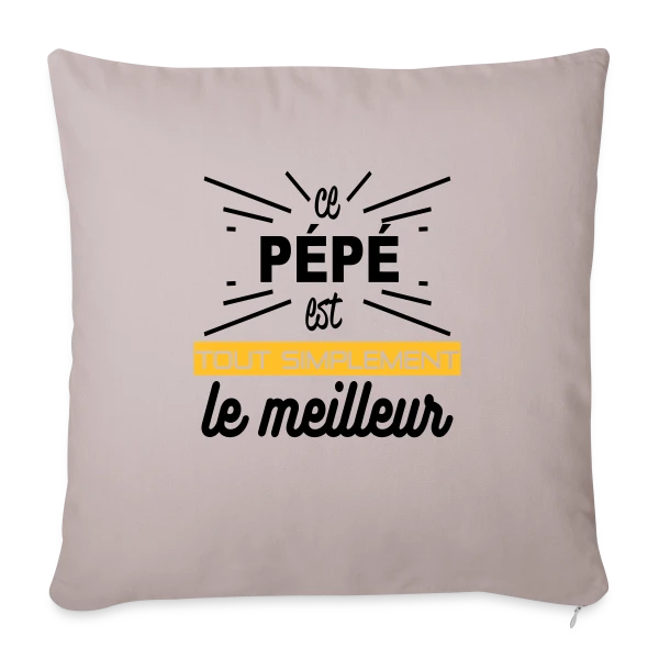 Pépé : Simplement le Meilleur sur Housse de coussin décorative 45 x 45 cm