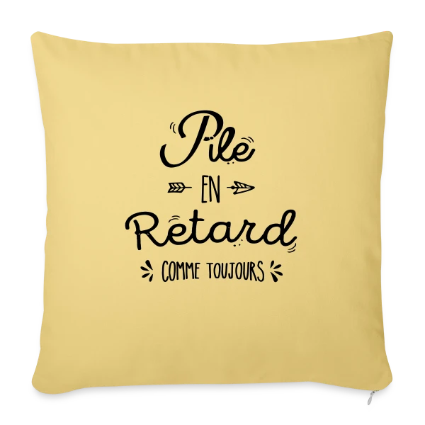 Pile Poil en Retard sur Housse de coussin décorative 45 x 45 cm