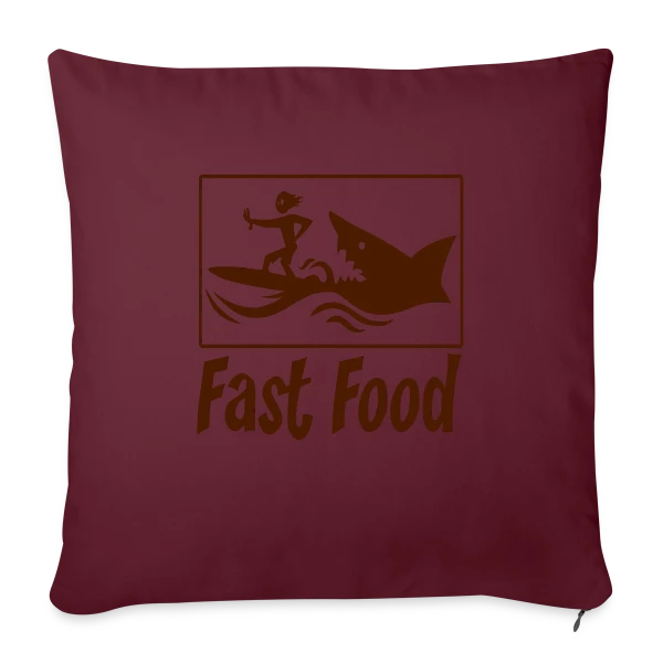Fast Food : Le Plaisir de la Malbouffe Stylée sur Housse de coussin décorative 45 x 45 cm