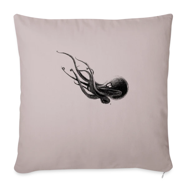 Octopoulpe sur Housse de coussin décorative 45 x 45 cm