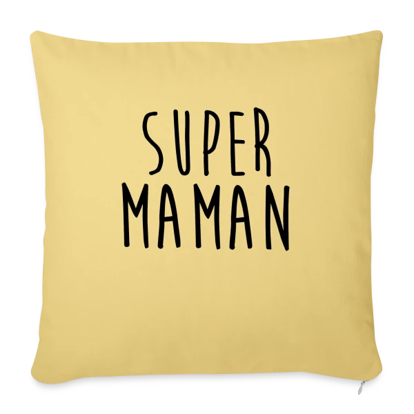 SUPER MAMAN : T-shirt Hommage à une Héroïne sur Housse de coussin décorative 45 x 45 cm