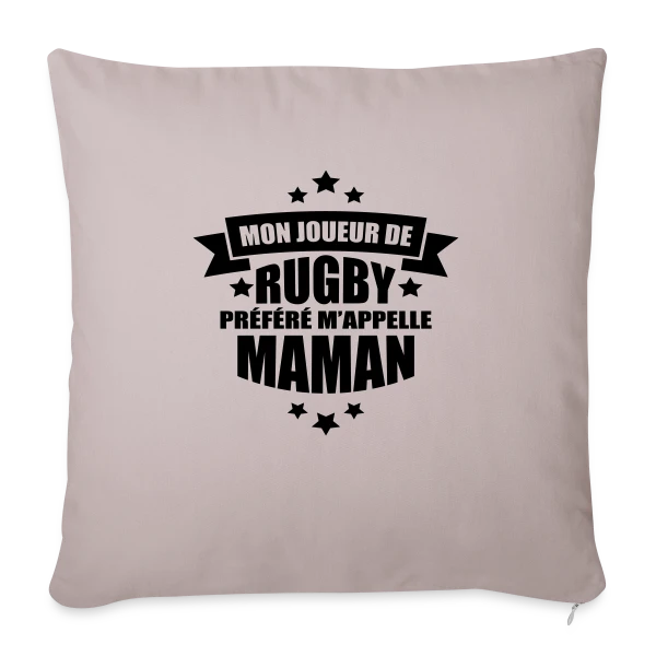 Mon Joueur de Rugby Préféré M'appelle Maman sur Housse de coussin décorative 45 x 45 cm