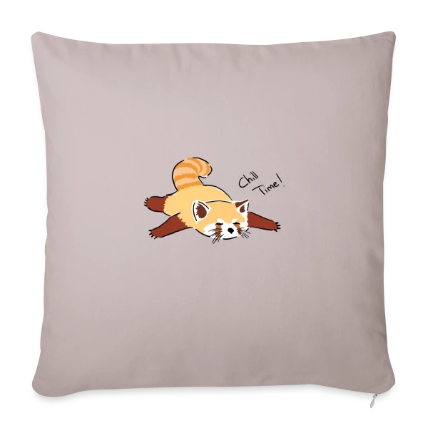 Panda Roux Détente sur Housse de coussin décorative 45 x 45 cm