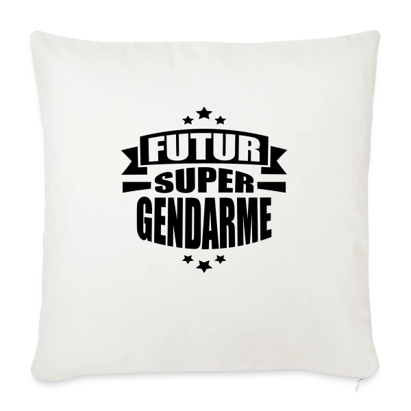 Enfant : Futur Super Gendarme ! sur Housse de coussin décorative 45 x 45 cm
