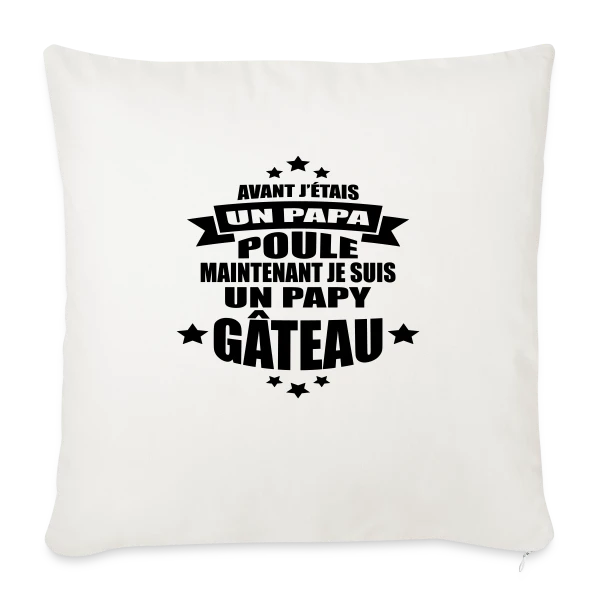 Papy Gâteau : Le Meilleur Grand-Père Affectueux sur Housse de coussin décorative 45 x 45 cm