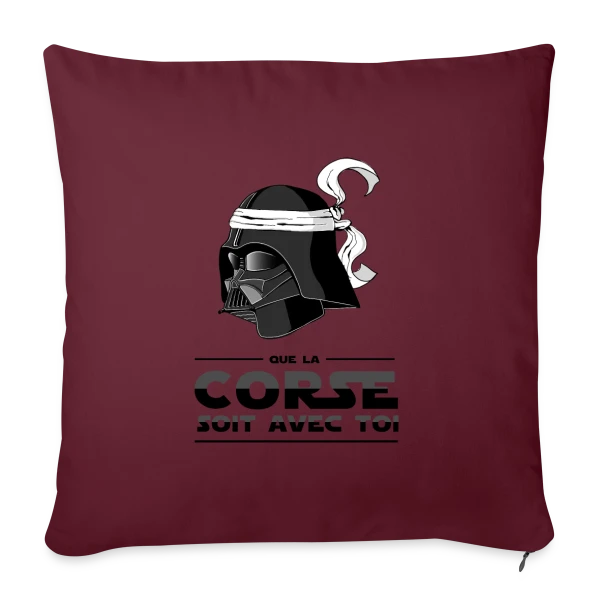 Dark Vador Corse Humour sur Housse de coussin décorative 45 x 45 cm