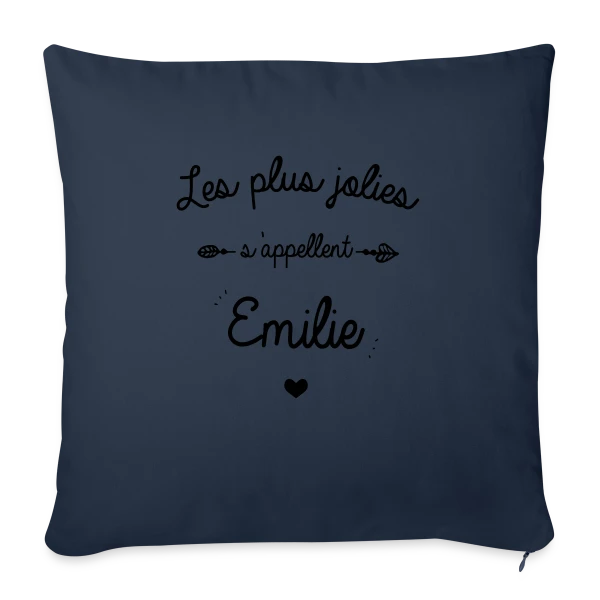 Prénom 'Émilie' - Le Cadeau Personnalisé Idéal sur Housse de coussin décorative 45 x 45 cm