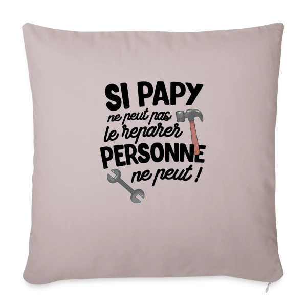 Super Papy Bricoleur sur Housse de coussin décorative 45 x 45 cm