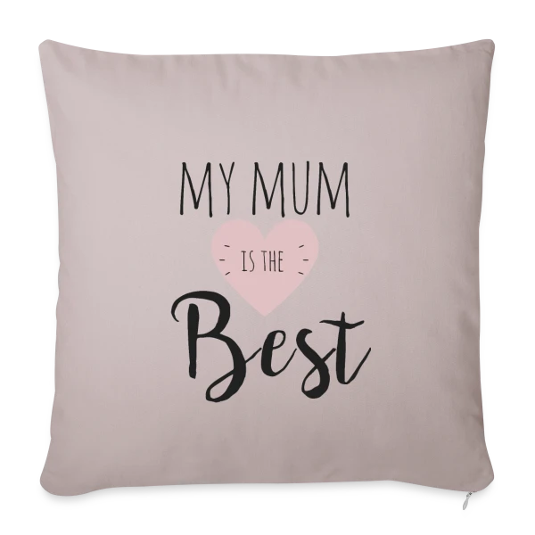 Ma Maman est la Meilleure : T-shirt Adorable sur Housse de coussin décorative 45 x 45 cm