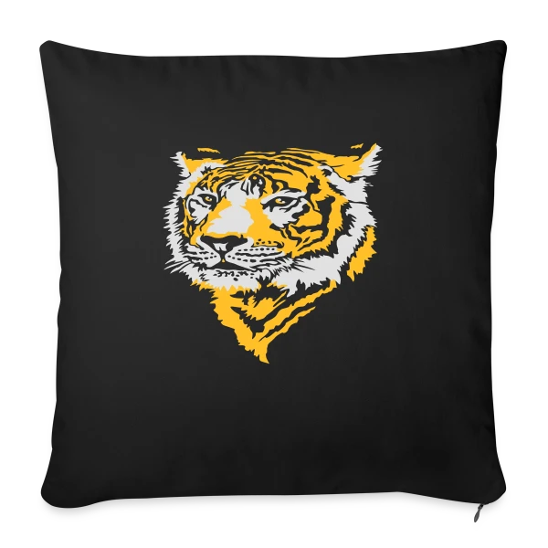 Tigre Majestueux : La Force de la Jungle sur Housse de coussin décorative 45 x 45 cm
