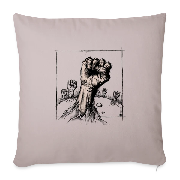 Punk's Not Dead : Mort-Vivant Rebelle sur Housse de coussin décorative 45 x 45 cm