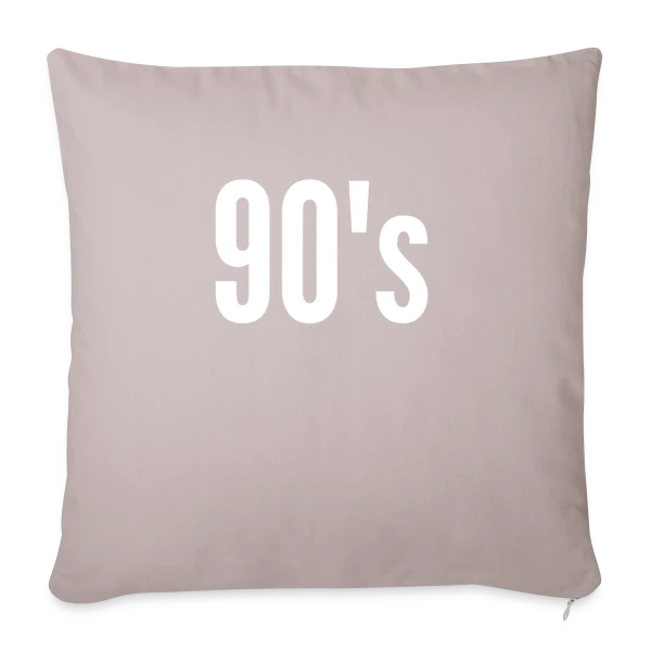 Esprit Années 90 Minimaliste sur Housse de coussin décorative 45 x 45 cm