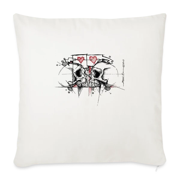 Amants Éternels sur Housse de coussin décorative 45 x 45 cm
