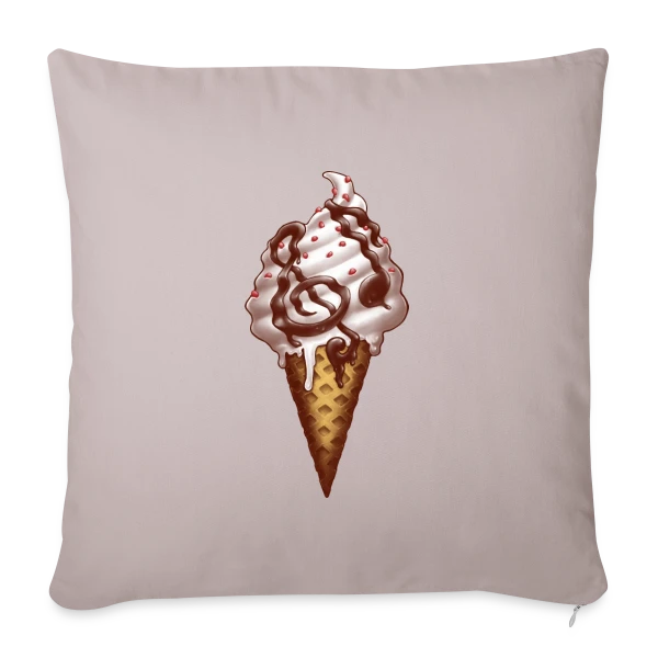 Mélodie Glacée sur Housse de coussin décorative 45 x 45 cm