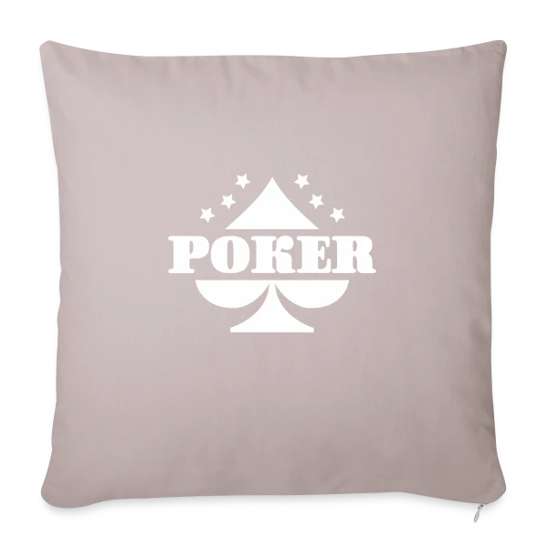 Poker, J'adore ! sur Housse de coussin décorative 45 x 45 cm