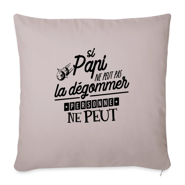 Papi Champion de Pétanque sur Housse de coussin décorative 45 x 45 cm