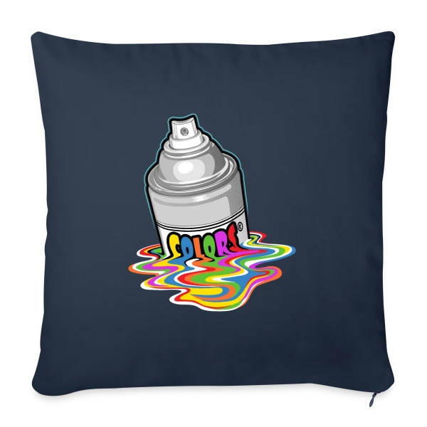Melting Spray : Création Urbaine Éclatante sur Housse de coussin décorative 45 x 45 cm