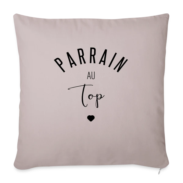 PARRAIN AU TOP sur Housse de coussin décorative 45 x 45 cm