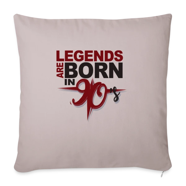 Légendes Nées Années 90 sur Housse de coussin décorative 45 x 45 cm