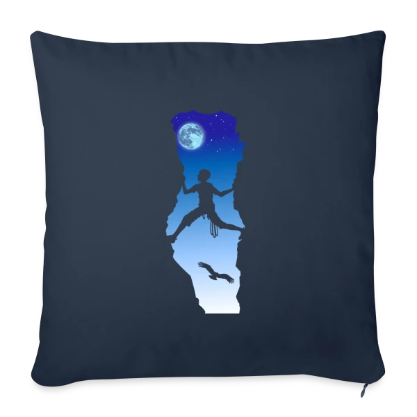 Grimpe Nocturne : L'Escalade Sous les Étoiles sur Housse de coussin décorative 45 x 45 cm