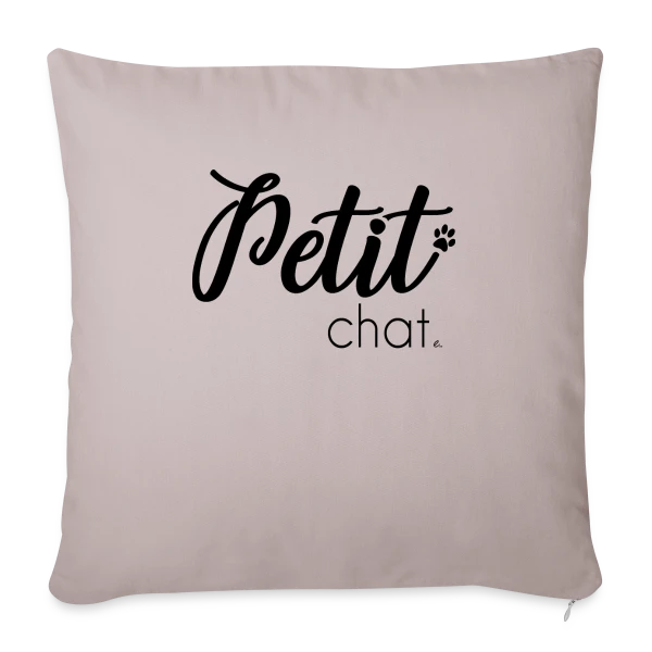 Adorable Petit Chat sur Housse de coussin décorative 45 x 45 cm