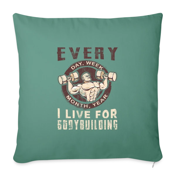 Bodybuilding: La Passion de la Musculation sur Housse de coussin décorative 45 x 45 cm