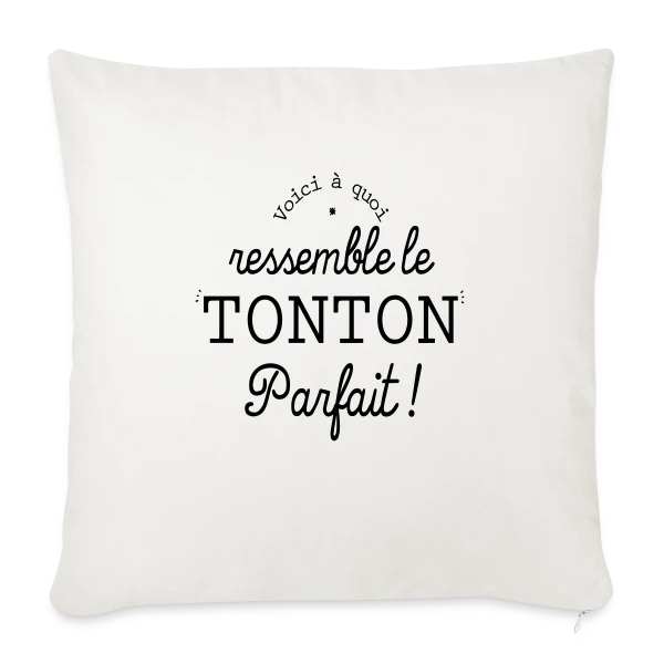 Tonton Parfait Rétro - L'Élégance Vintage sur Housse de coussin décorative 45 x 45 cm