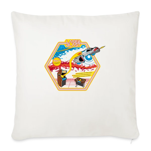 Explosion Laser : Design Lumineux sur Housse de coussin décorative 45 x 45 cm