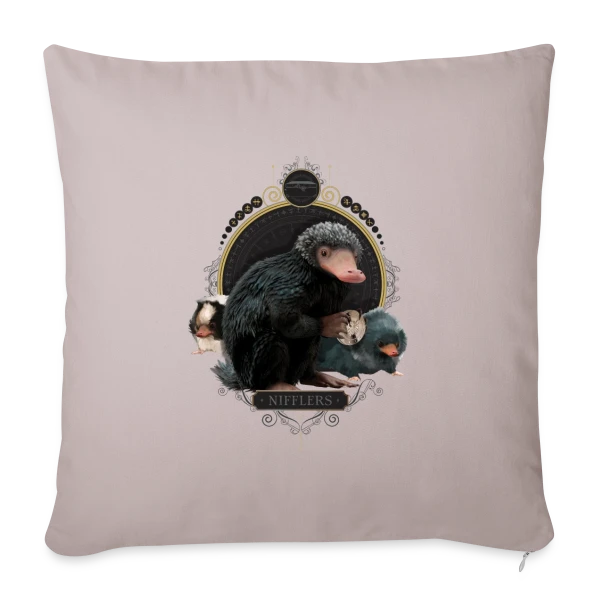 Nifflers Créatures Fantastiques sur Housse de coussin décorative 45 x 45 cm