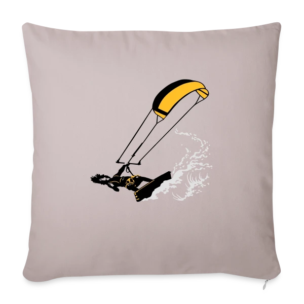 Kitesurf : Vague et Flexibilité sur Housse de coussin décorative 45 x 45 cm