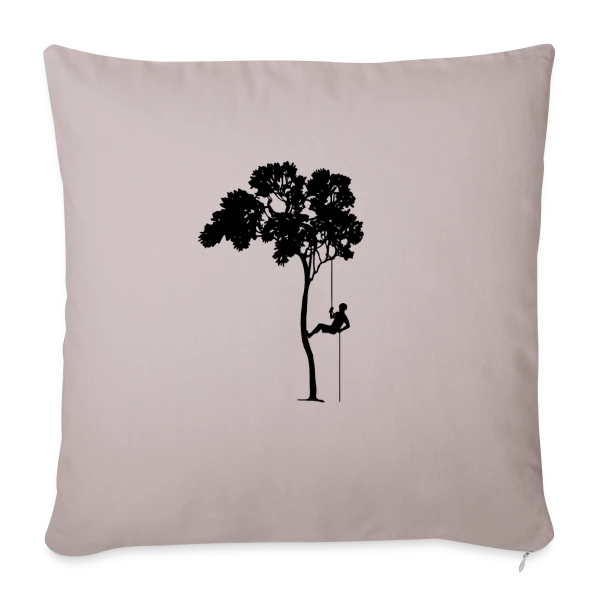Passion Grimpeur d'Arbre & Abseil sur Housse de coussin décorative 45 x 45 cm