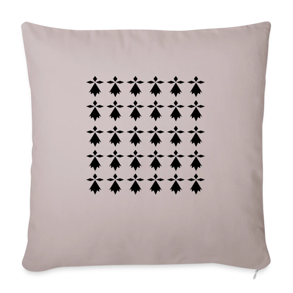 Motif Hermines Bretonnes sur Housse de coussin décorative 45 x 45 cm