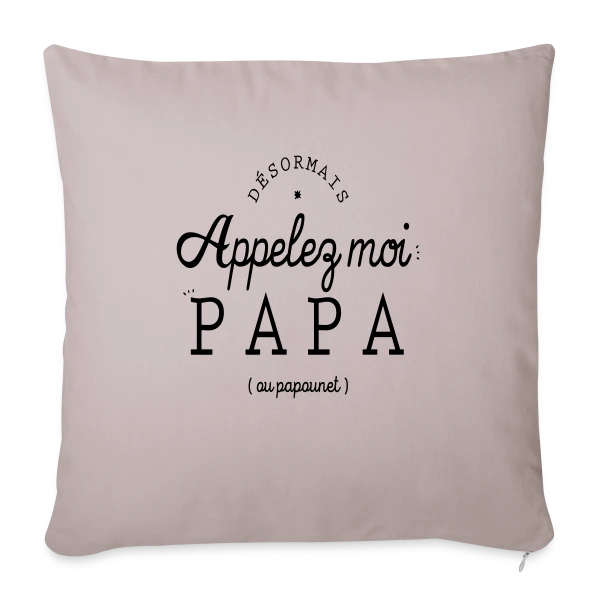 'Moi, c'est Papa Maintenant !' - Annonce Naissance sur Housse de coussin décorative 45 x 45 cm