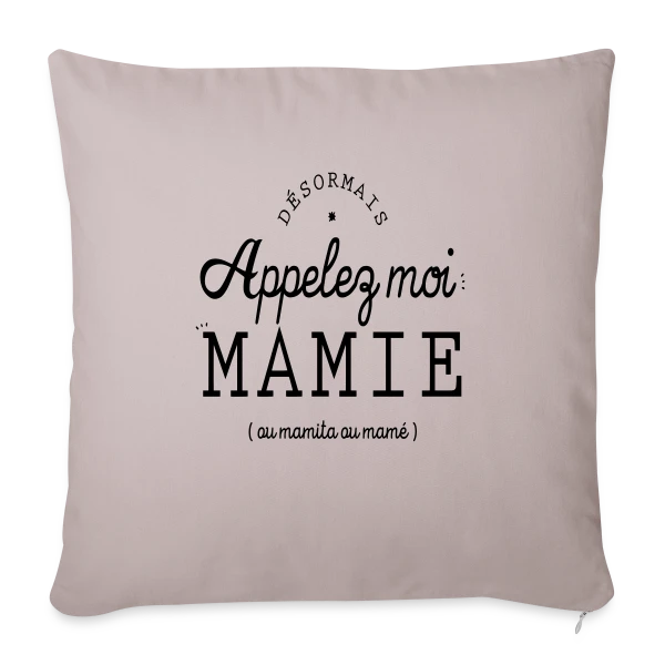 Moi, Nouvelle Mamie ! sur Housse de coussin décorative 45 x 45 cm