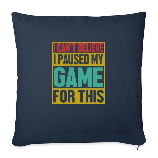 Gamer Authentique : Affichez Votre Vraie Nature sur Housse de coussin décorative 45 x 45 cm