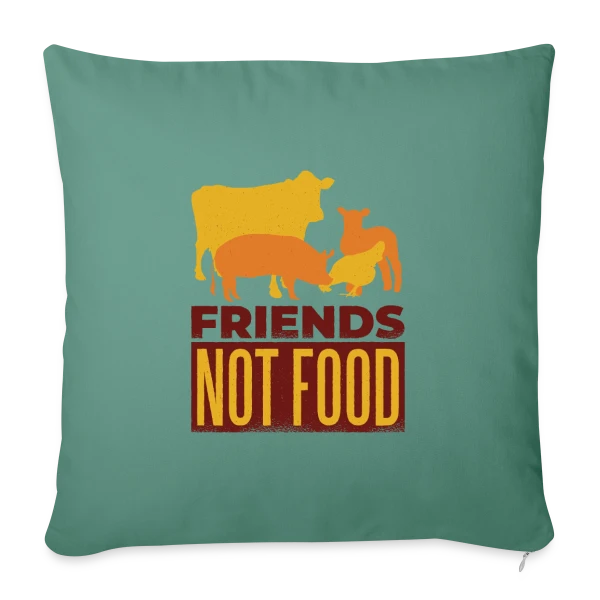 Amis des Animaux sur Housse de coussin décorative 45 x 45 cm