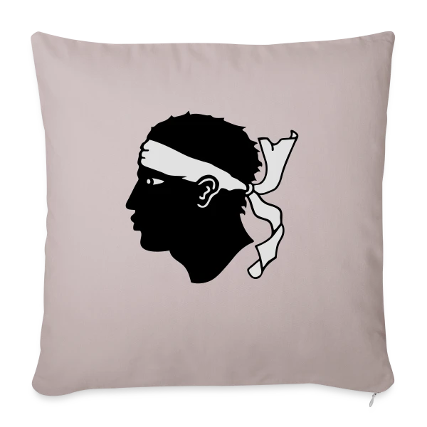 Tête de Maure Classique sur Housse de coussin décorative 45 x 45 cm