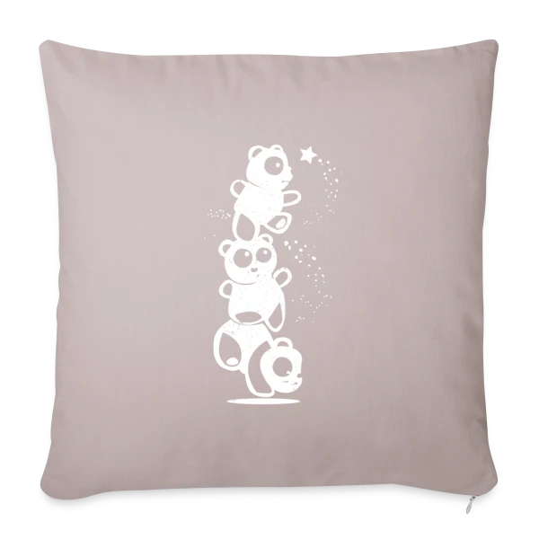 Panda Mignon Adorable sur Housse de coussin décorative 45 x 45 cm